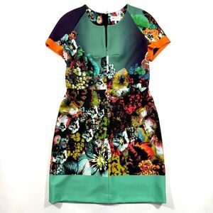 Milly Floral Scuba Neoprene Shift Dress
